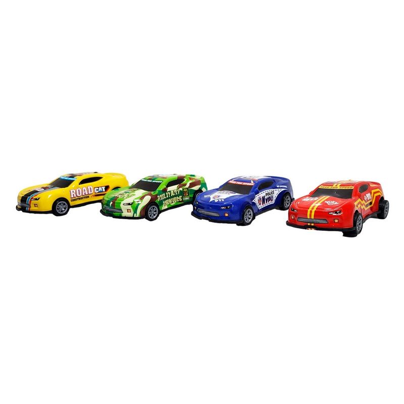 GENERICO - Carro Deportivo Speed Racing Road De Impulso X 4 Unidades