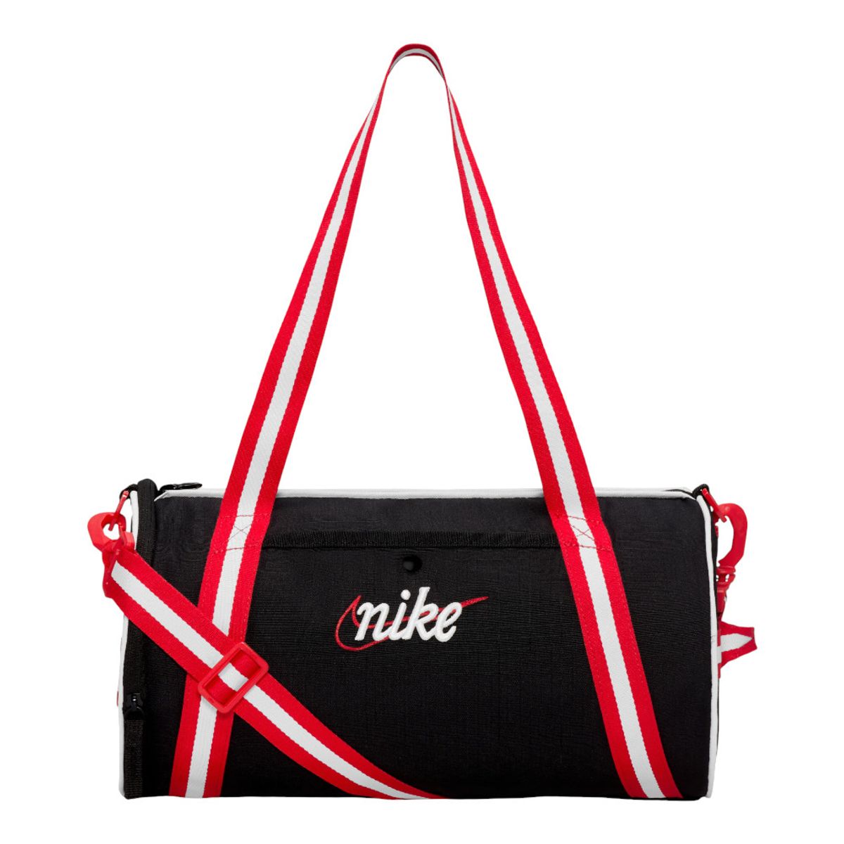 NIKE - Maletin Nike Heritage Retro Duffel Bag 13L-Negro/Rojo
