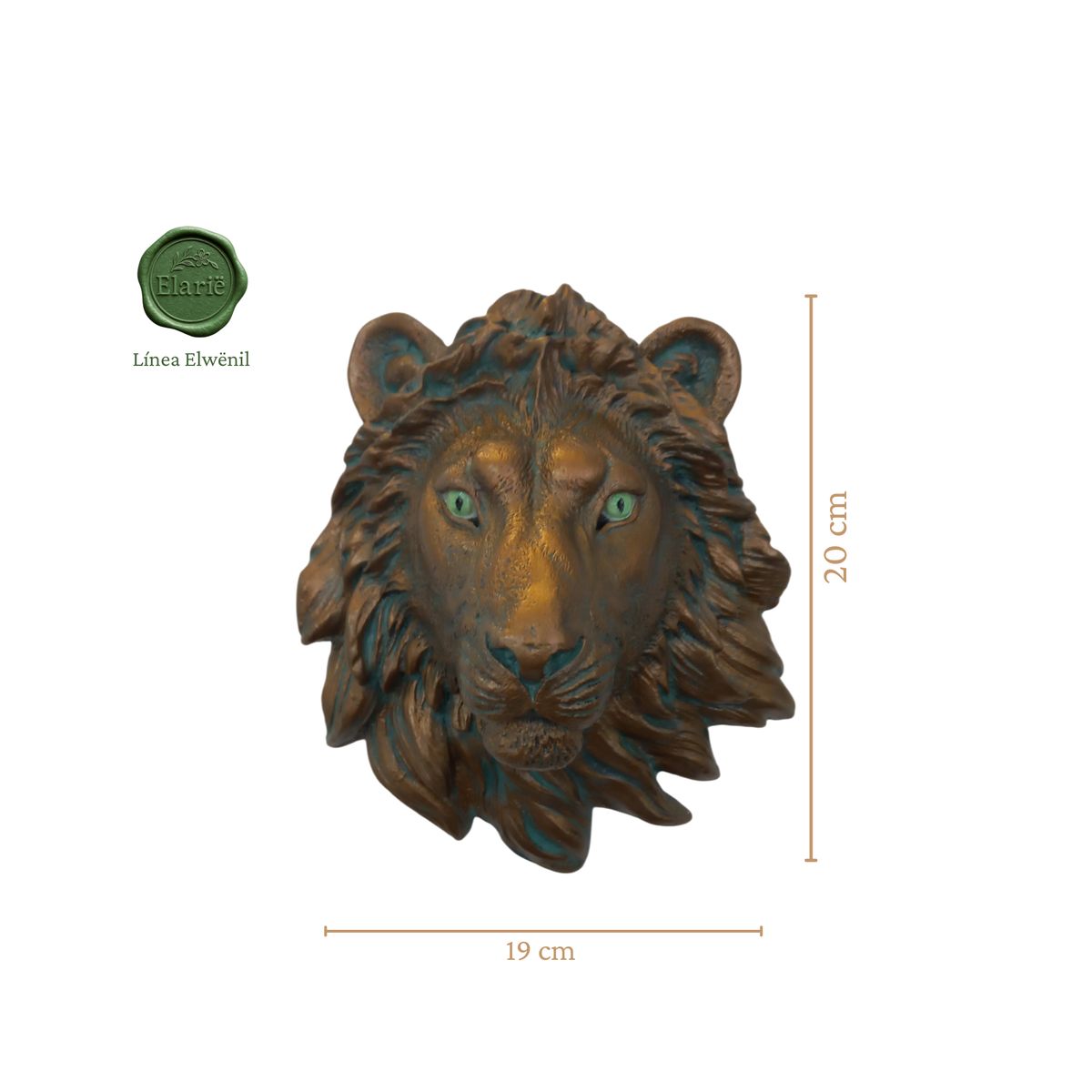 GENERICO - Escultura Decorativa de León en Cerámica Artesanal  León de Nemea  Elarië