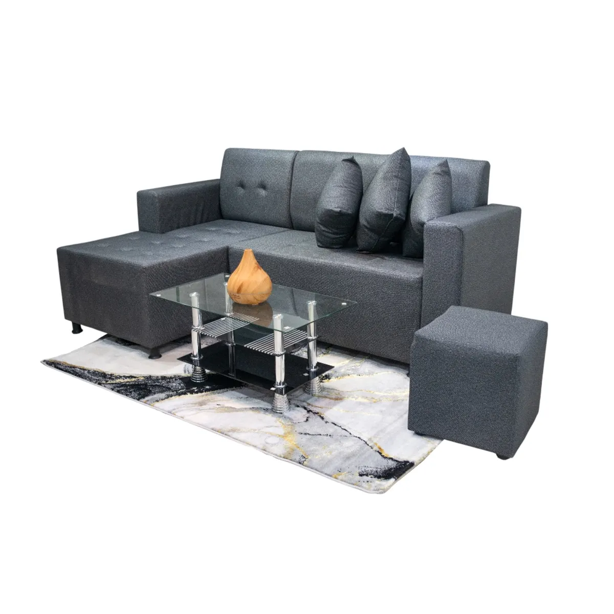 GENERICO - Sofa cama en L pequeño