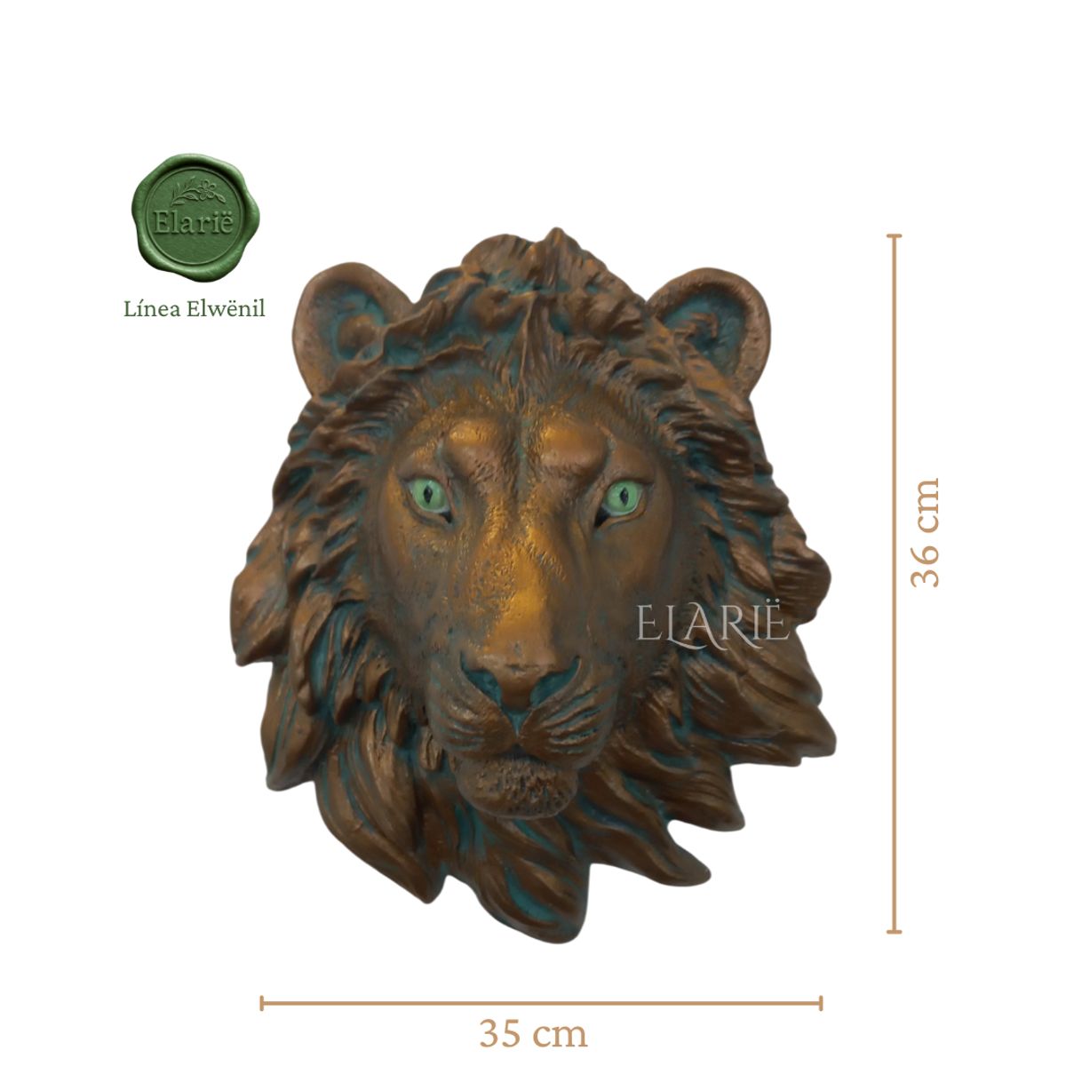 GENERICO - Escultura Artesanal León De Nemea Mitología Griega Grande - Elarië