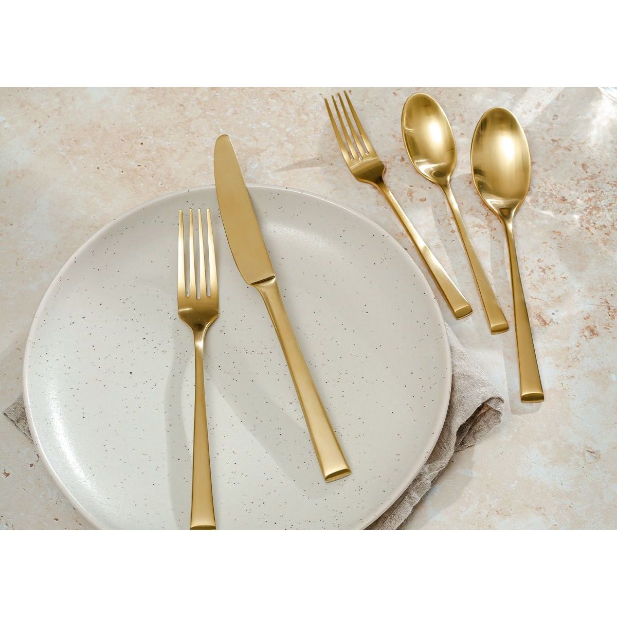 FOH - Cuchillo de Cena Parker 925 - Pack de 12 Piezas Matte Brass