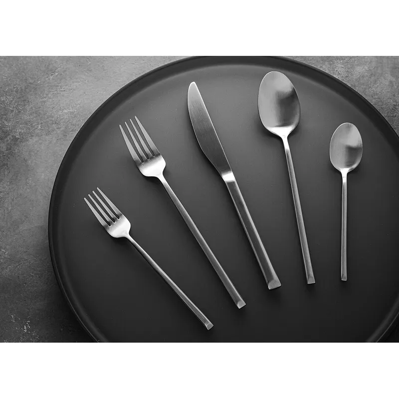 FOH - Cucharas de Cena Jasper Pack de 12 875 de Acero Inoxidable