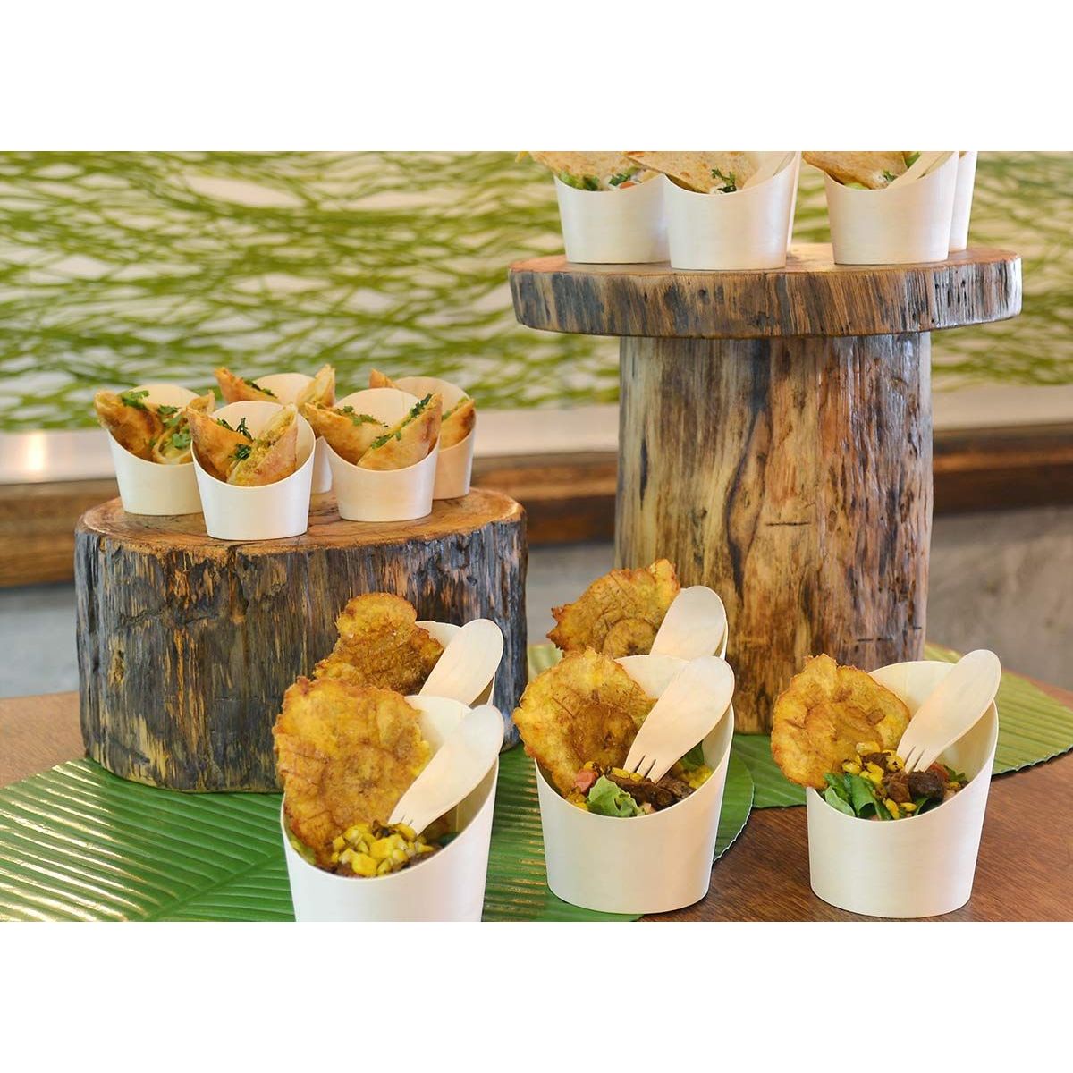 FOH - Cucharas tenedor Servewise® de 325 - Pack de 200 unidades