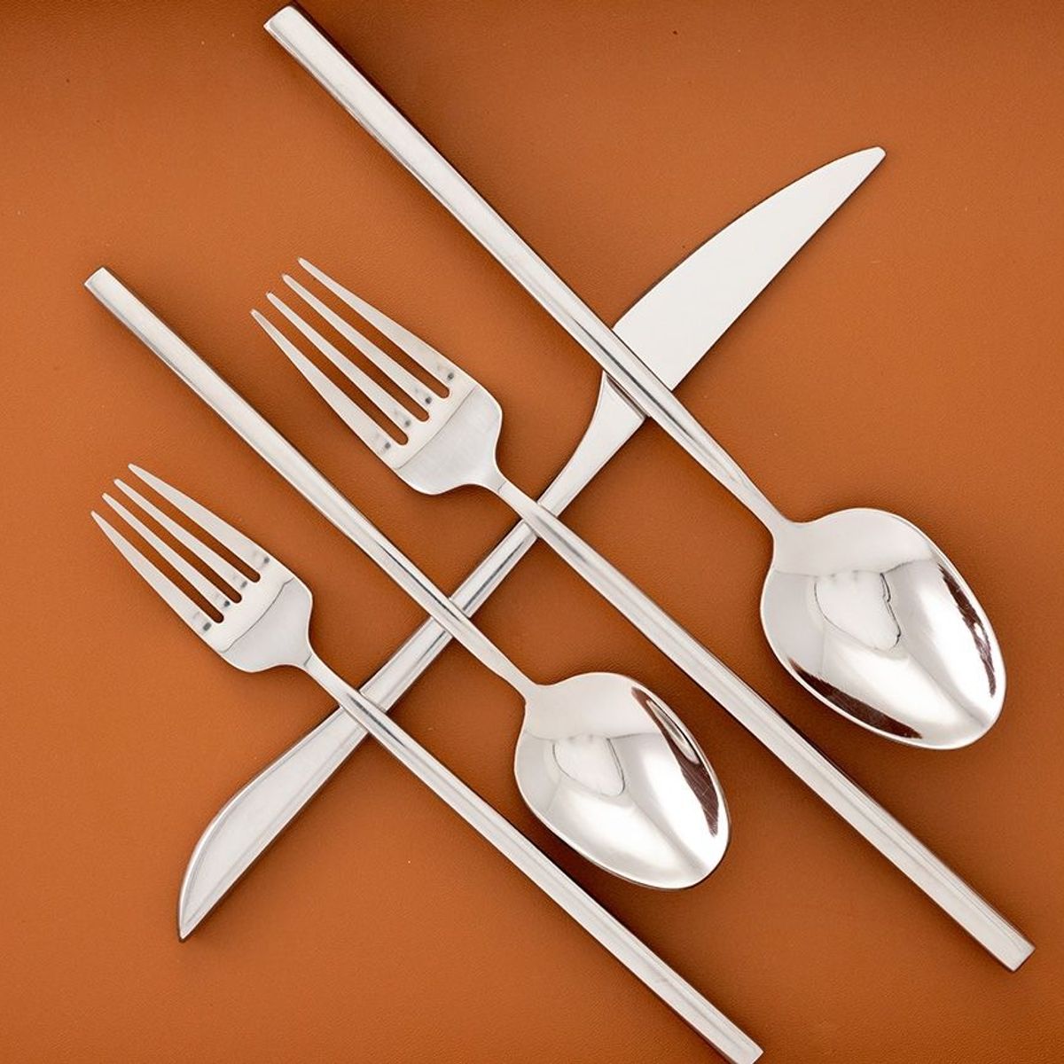 FOH - Tenedor de ensalada 725 Liam pack de 12 piezas espejo