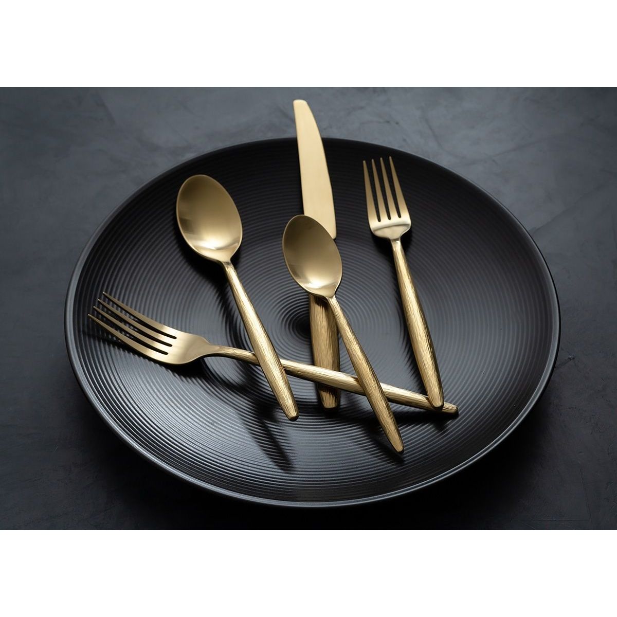 FOH - Tenedor de Ensalada Owen 75 pack de 12 piezas Matte Brass