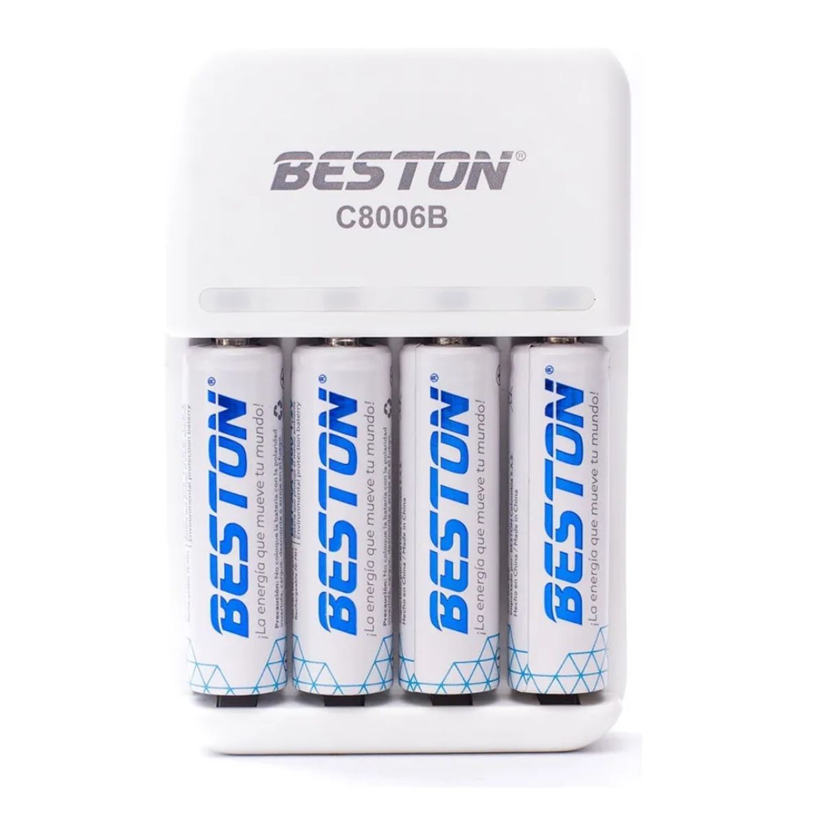 BESTON - Cargador Beston + 4 Pilas Aa Recargables 1.2v 1500mah