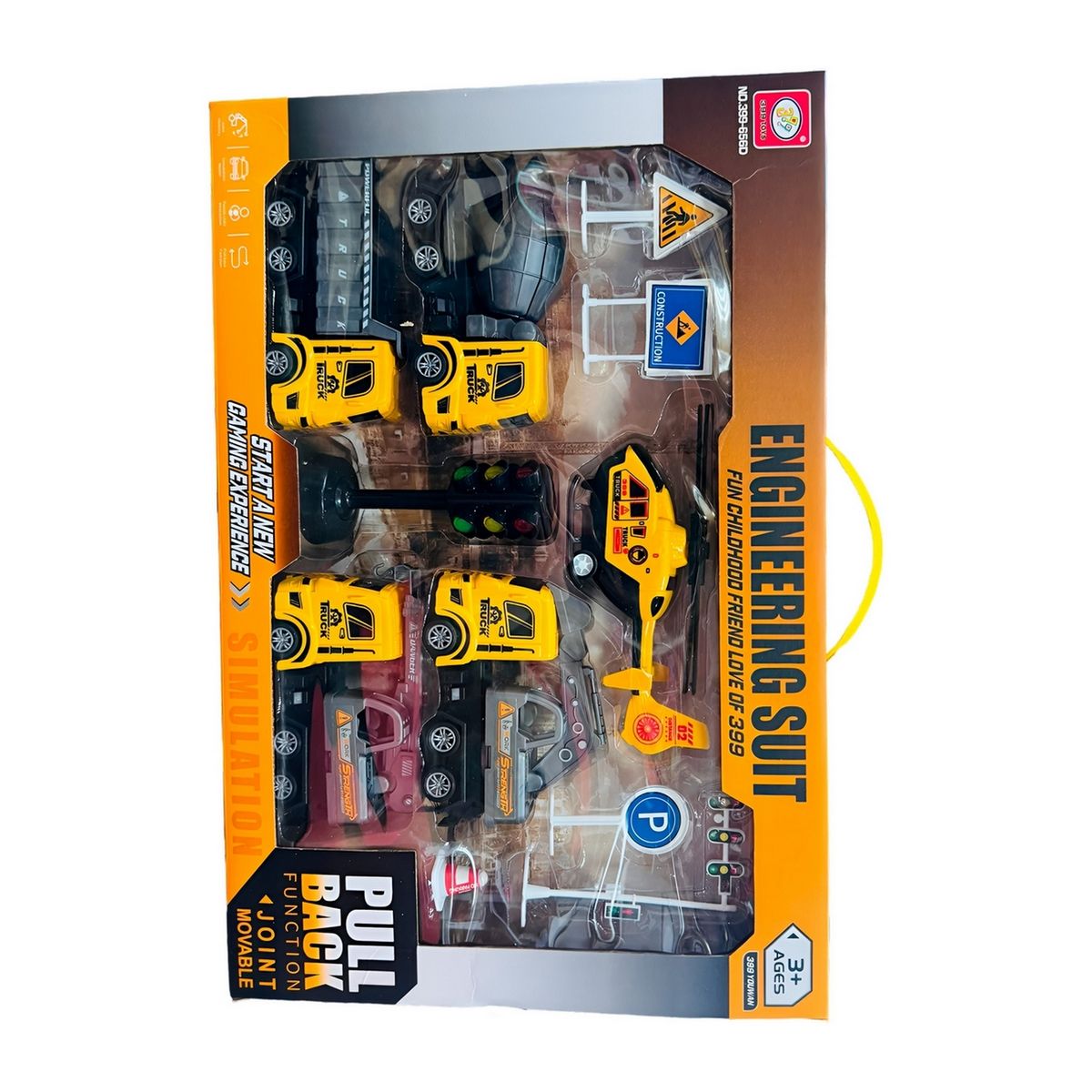 GENERICO - Camiones Bulldozer Volqueta Construccion Set +accesorios