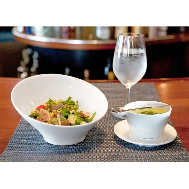 FOH - Juego de 12 tazas y platillos Seattle de 6 oz pack x 12 pcs