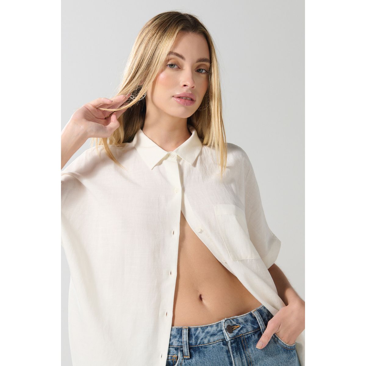 KOAJ - KOAJ BLUSA KOAJ CAMISERA HOMBRO RODADO Mujer