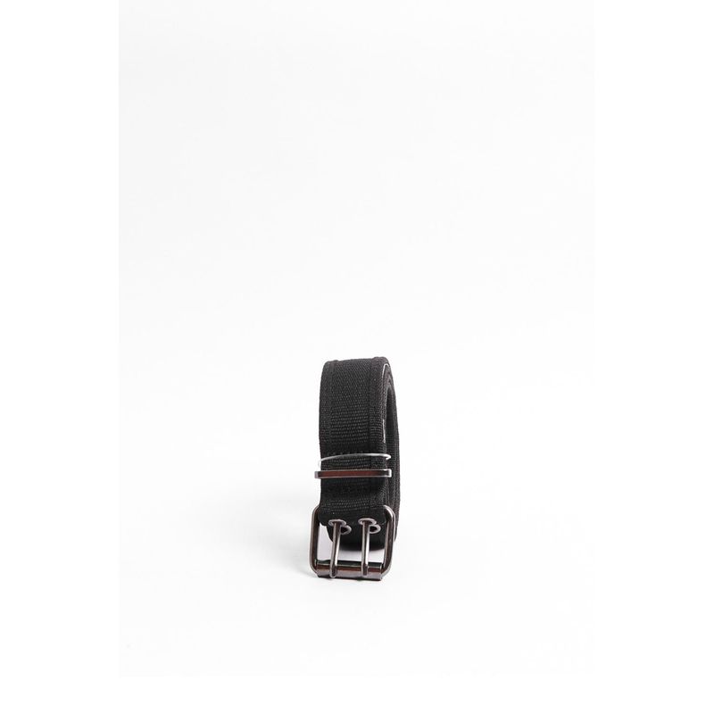 KOAJ - KOAJ Cinturón masculino, negro y verde tipo reata Hombre