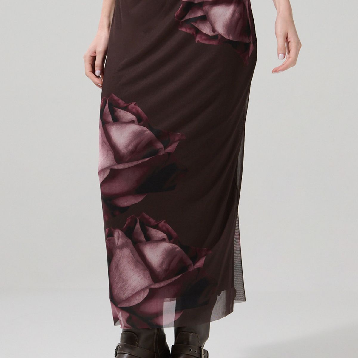 KOAJ - KOAJ Falda larga silueta ajustada estampada.