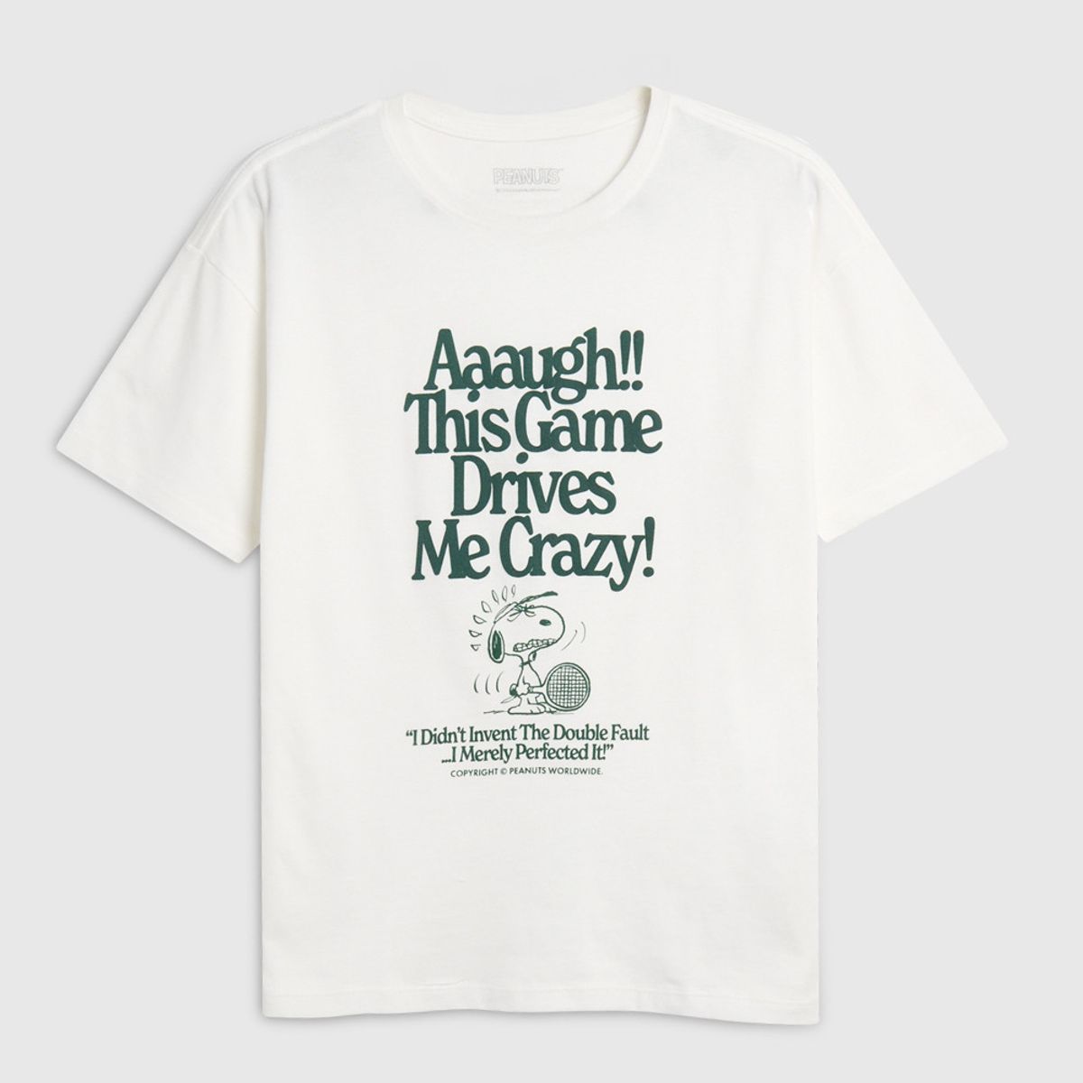 KOAJ - KOAJ Camiseta oversize de Snoopy crema clara manga corta Niño