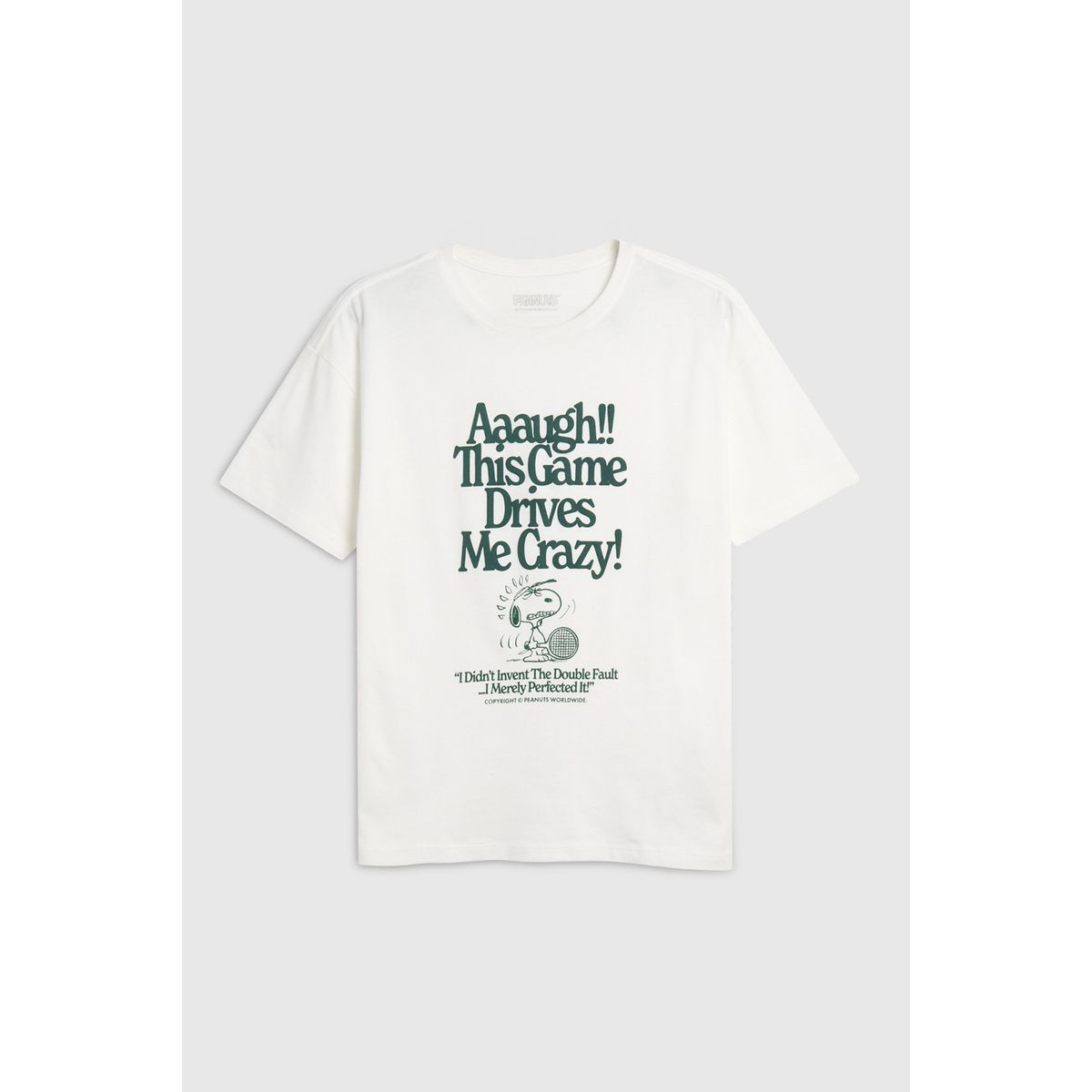 KOAJ - KOAJ Camiseta oversize de Snoopy crema clara manga corta Niño