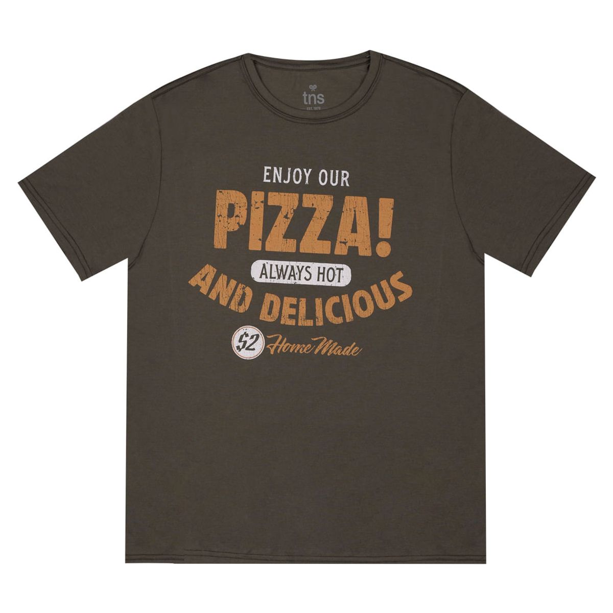 TENNIS - Camiseta con estampado frontal verde para hombre