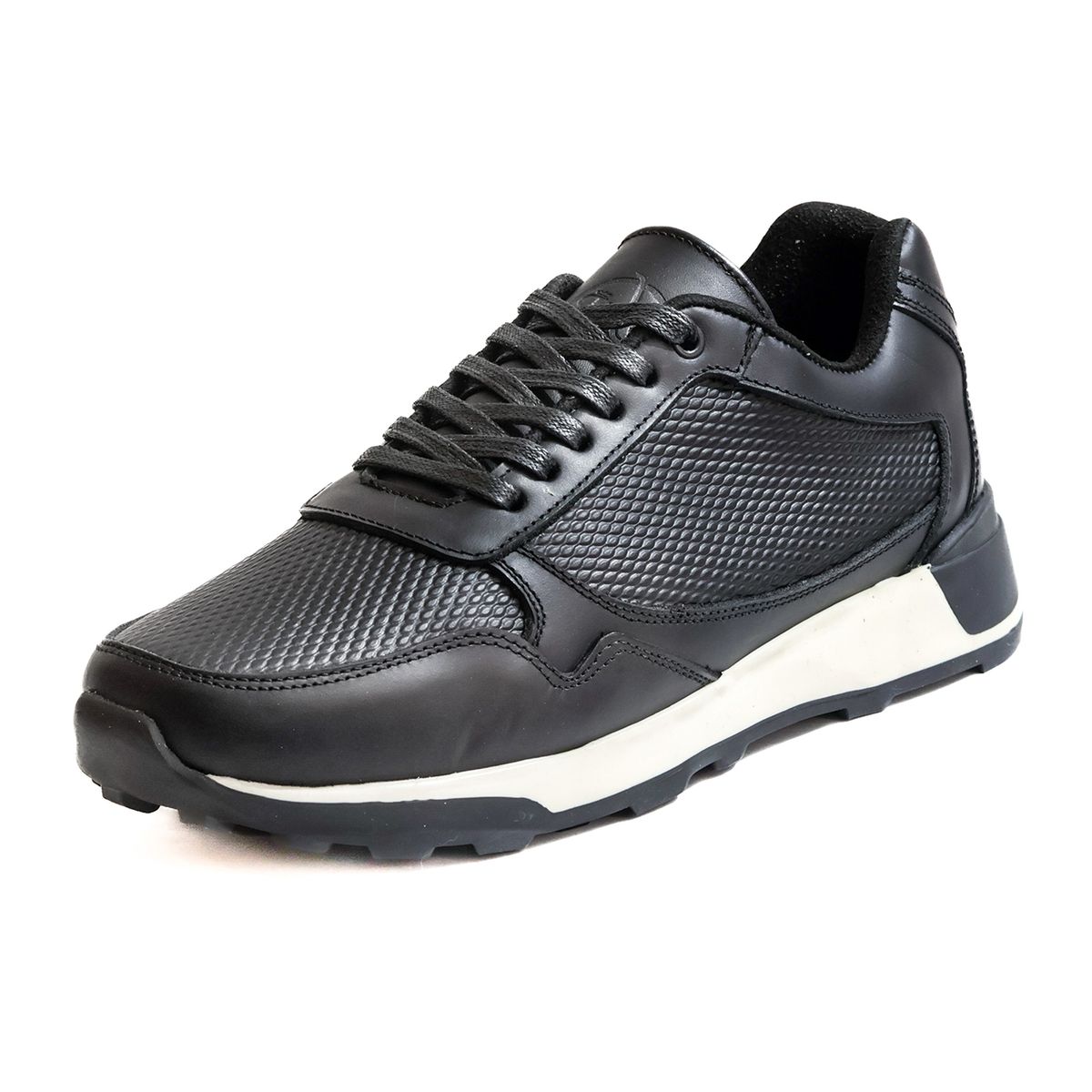 VIAR - Tenis Cuero Hombre VIAR BROSS Negro