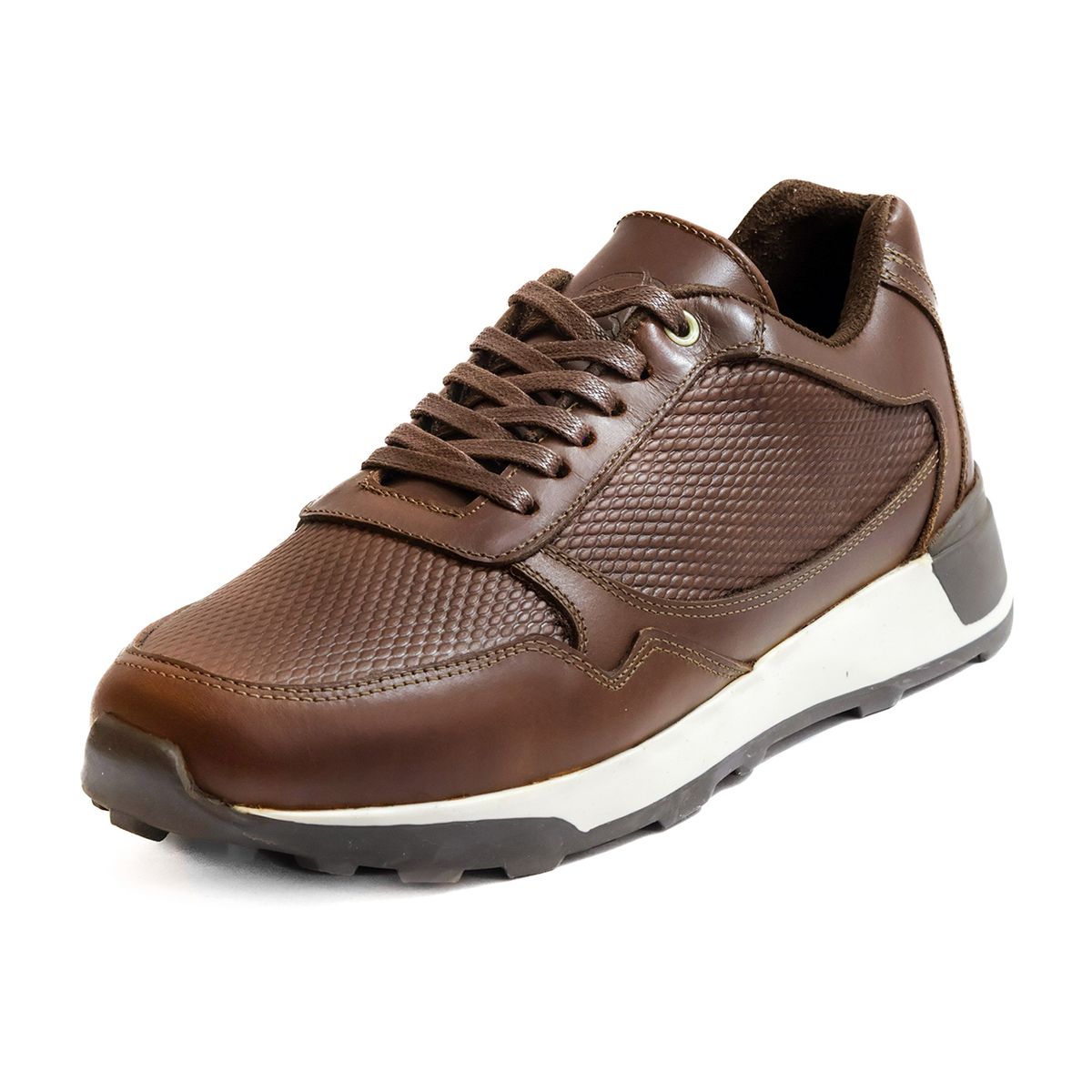 VIAR - Tenis Cuero Hombre VIAR BROSS Cafe