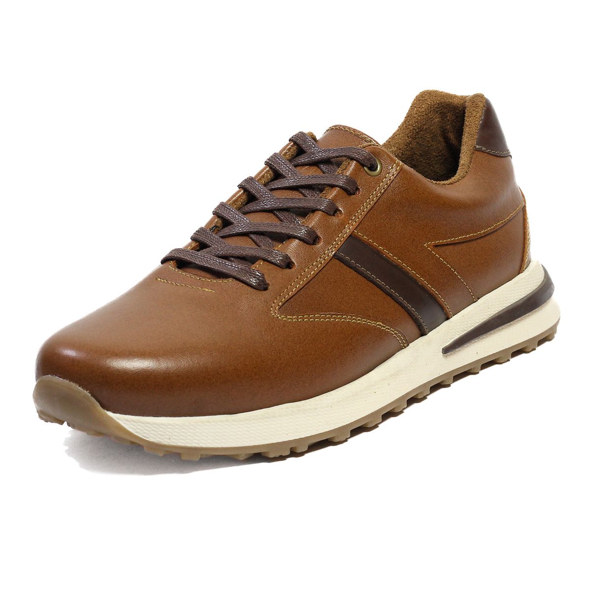 VIAR - Tenis Moda en Cuero Hombre VIAR BOSI Miel