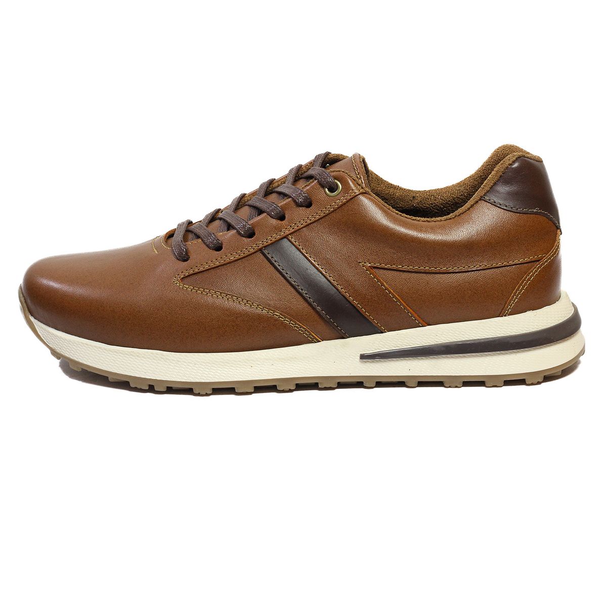 VIAR - Tenis Moda en Cuero Hombre VIAR BOSI Miel