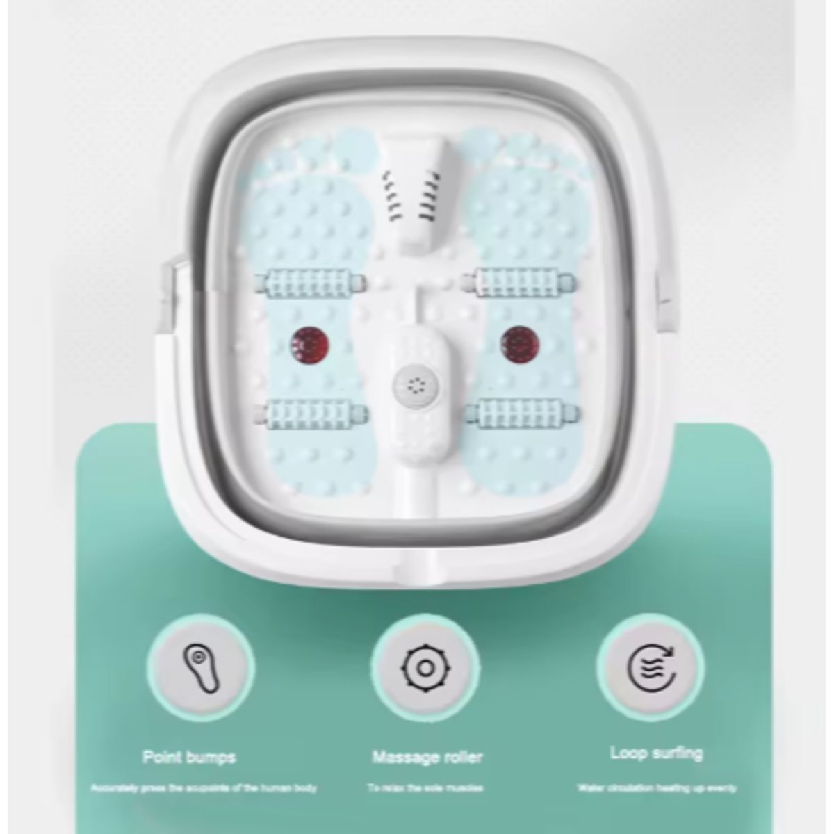 GENERICO - Tina Electrica Hidromasaje Agua Tibia Y Fría Para Spa De Pies