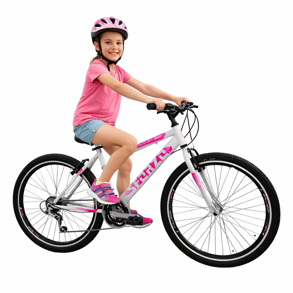 SFORZO - Bicicleta Niña Rin 24 18 Cambios Doble Pared
