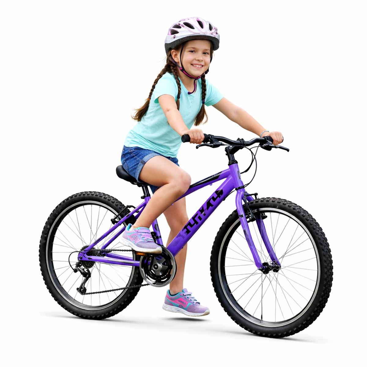 SFORZO - Bicicleta Niña Rin 24 18 Cambios Doble Pared