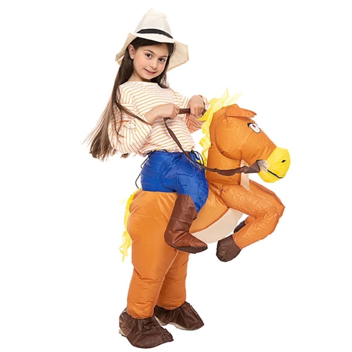 GENERICO - Disfraz Inflable Para Niños Para Montar Modelo Pony