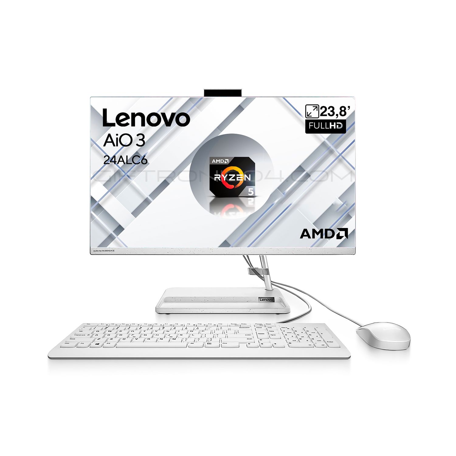 Aio Lenovo IdeaCentre AIO 3 24ALC6 - FHD - AMD R5-7430U - 32GB RAM