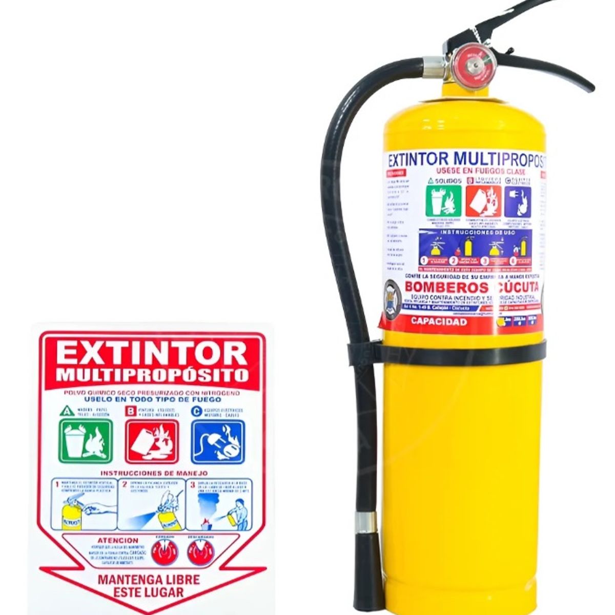 GENERICO - EXTINTOR MULTIPROPOSITO ABC 10LBS