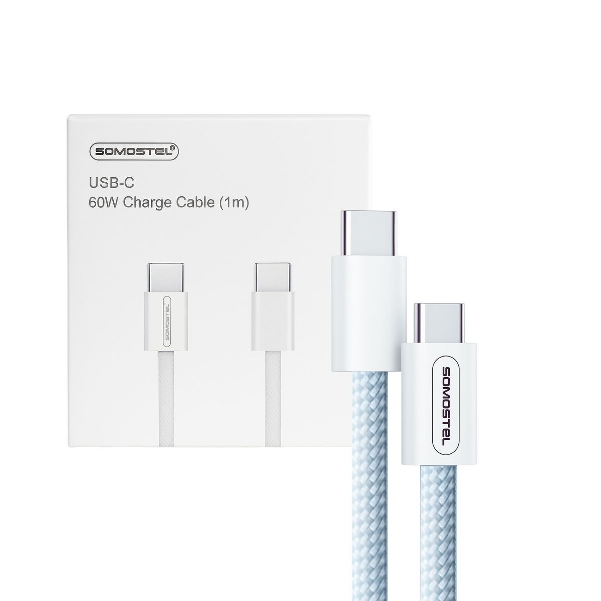 TECH - Cargador Tipo C Cable Carga Rápida- 60w 12m 480mbps Pd