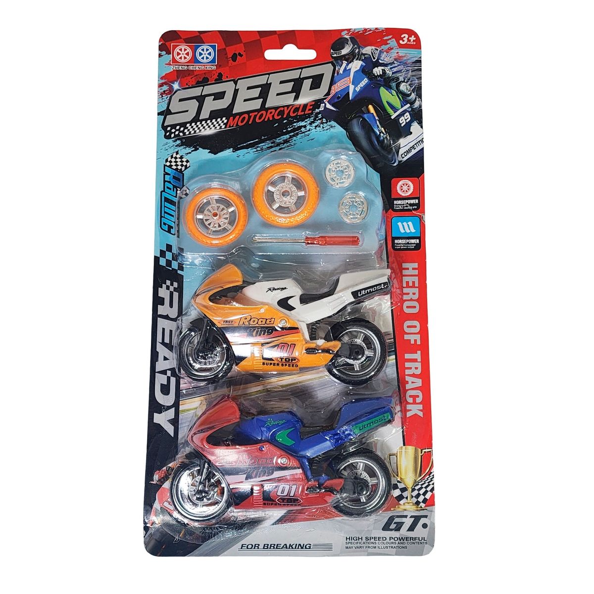 GENERICO - Moto Motocicleta Gp Speed Duo Juguete Personalizable