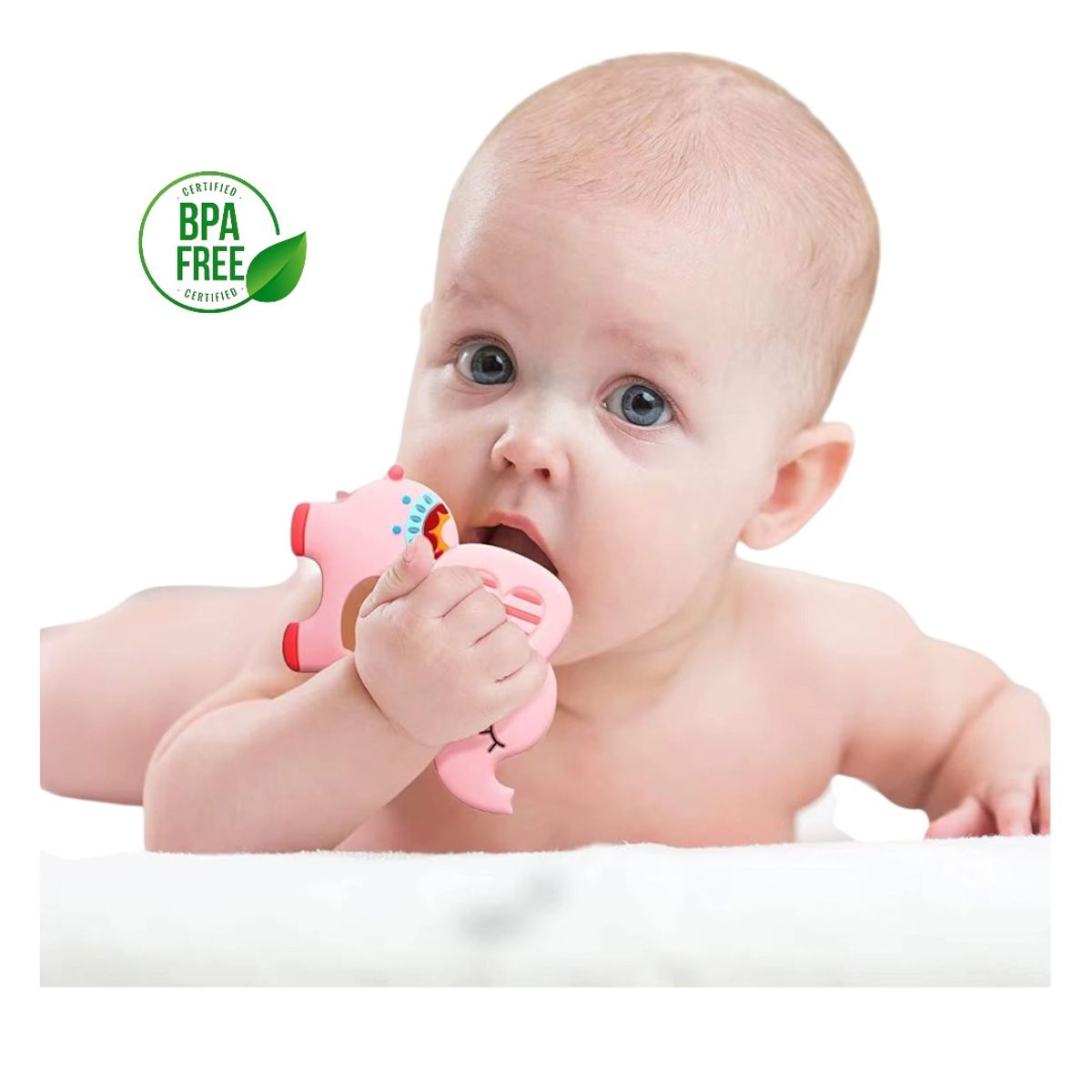 GENERICO - Mordedor Rascaencías Didáctico Para Bebé Elefante