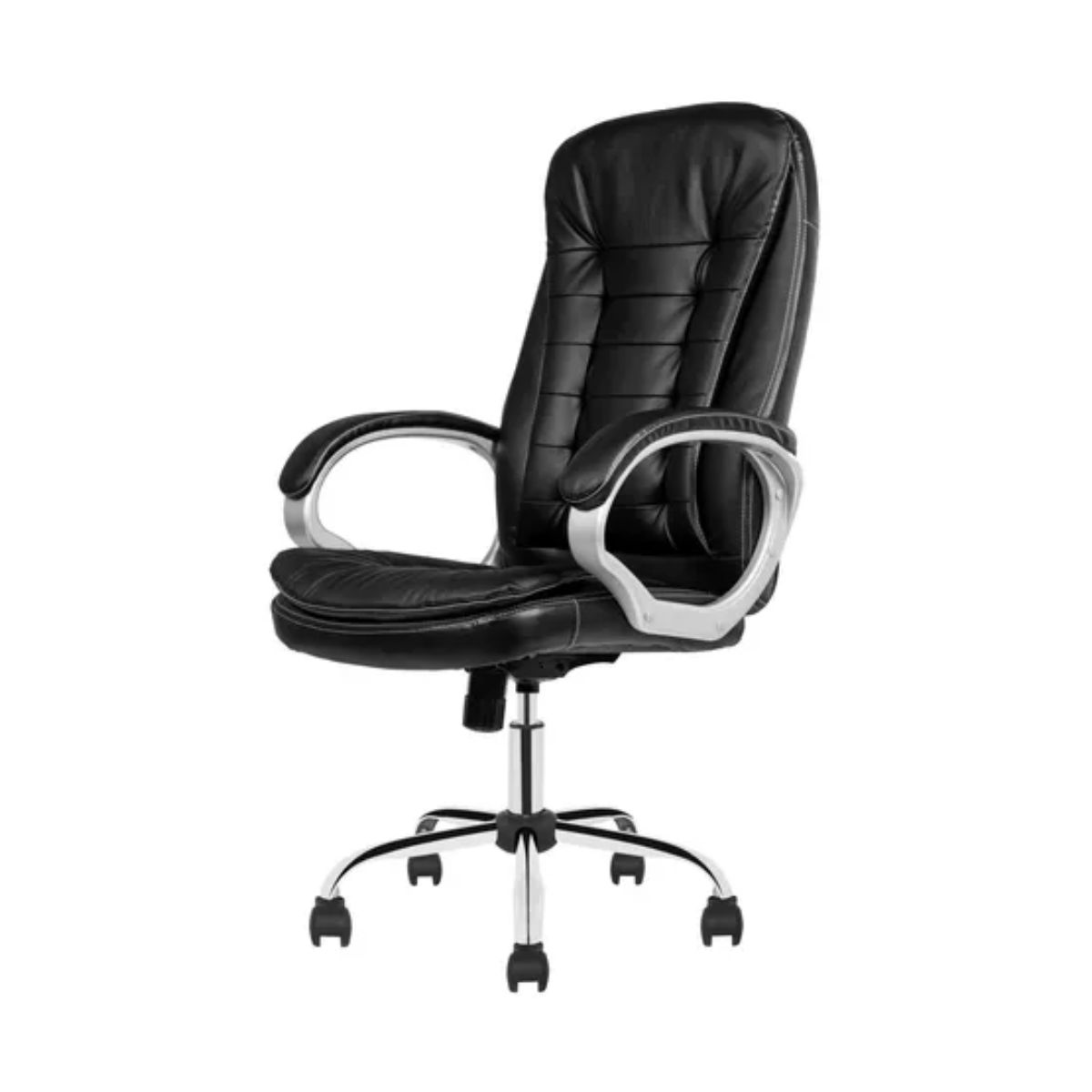 SILLETI - Silla Oficina Ergonómica Presidencial Giratoria Reclinable Color Negro