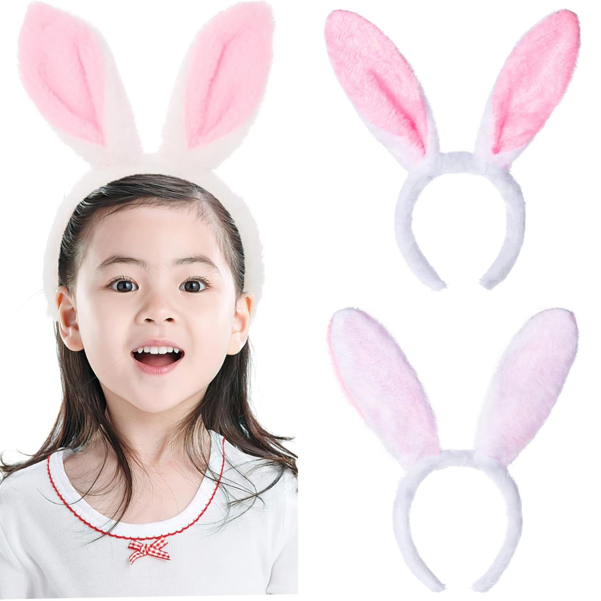 GENERICO - Diadema Orejas Coneja Disfraz Fiesta Halloween