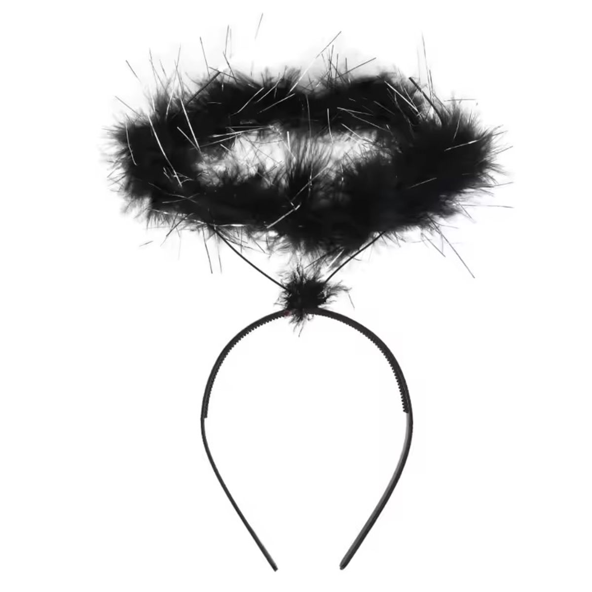 GENERICO - Diadema Ángel Aureola Plumas Disfraz Fiesta Halloween