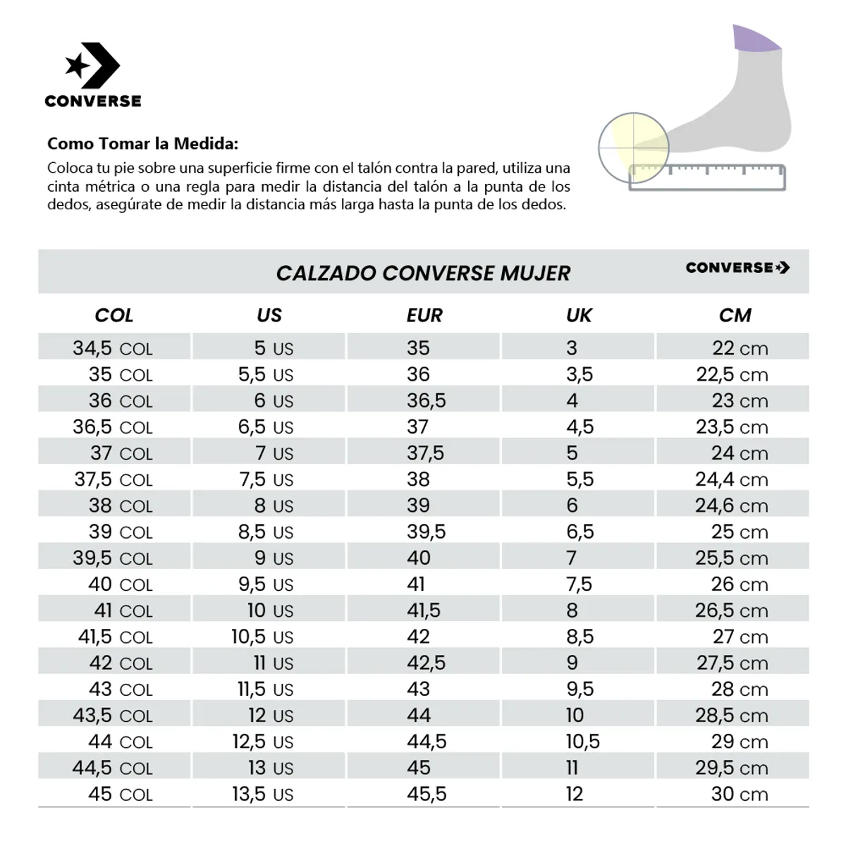 CONVERSE - Botas Converse Ctas Lift Double Stack Mujer-Morado