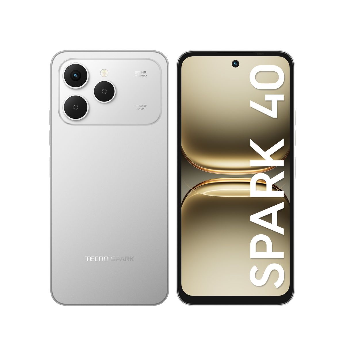 TECNO MOBILE - Celular Tecno Spark 40 256GB 4GB RAM Gris