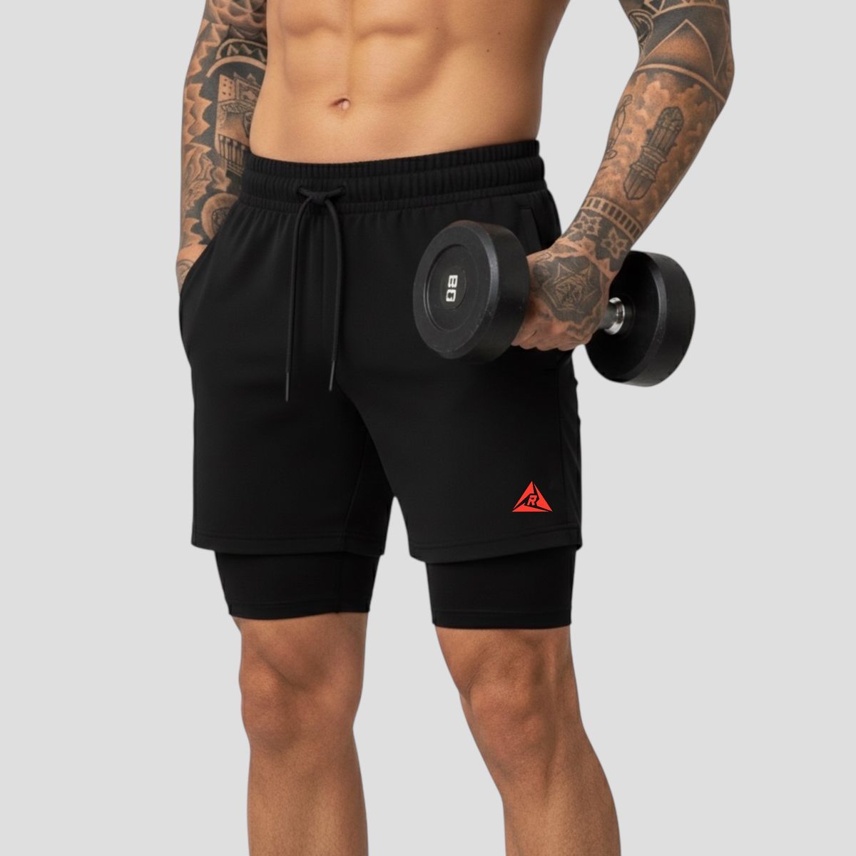 RIPPLE FT - Pantaloneta con Licra Corta Original RIPPLE 3 Bolsillos