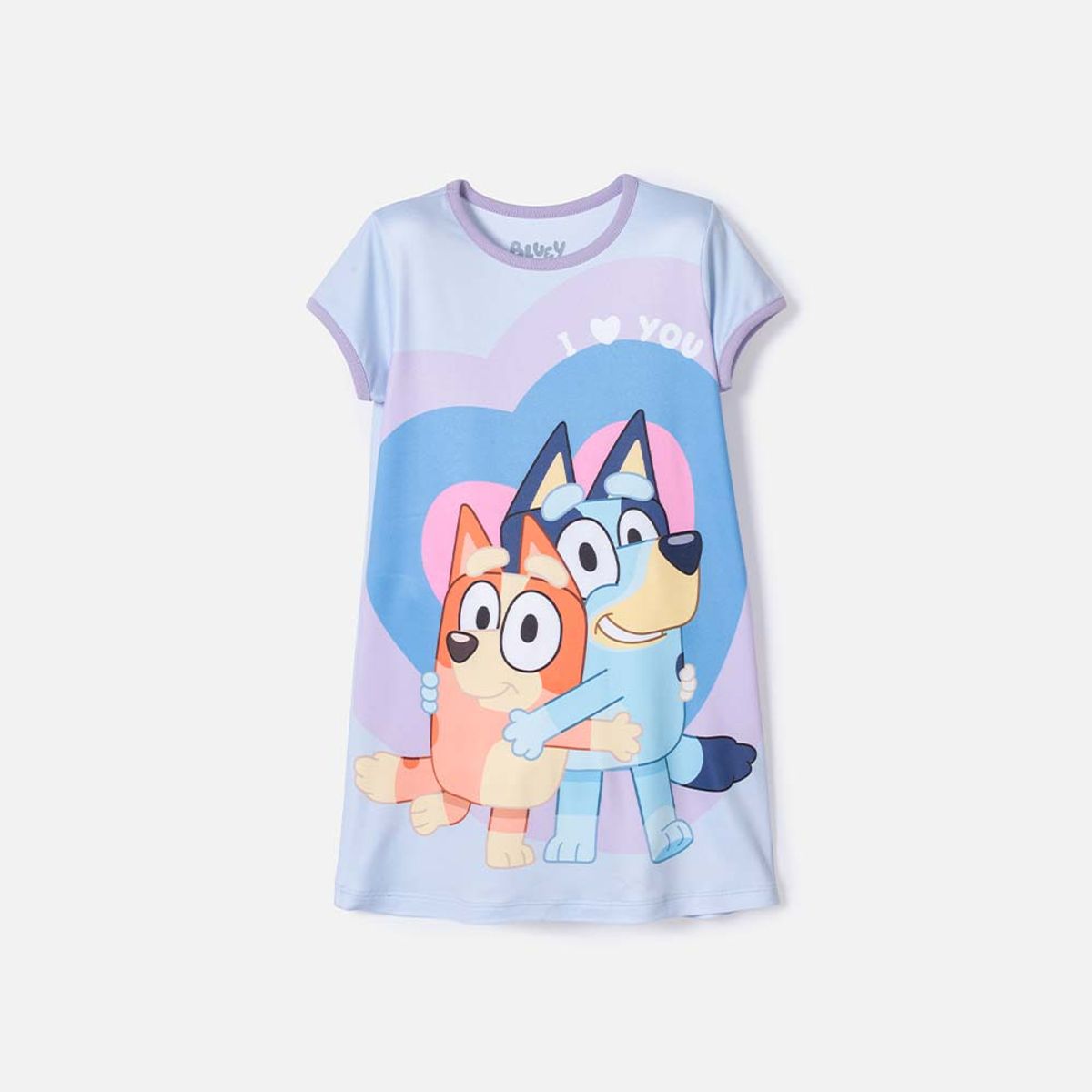 BLUEY - Pijama de Bluey azul tipo batola para niña 2T a 6T