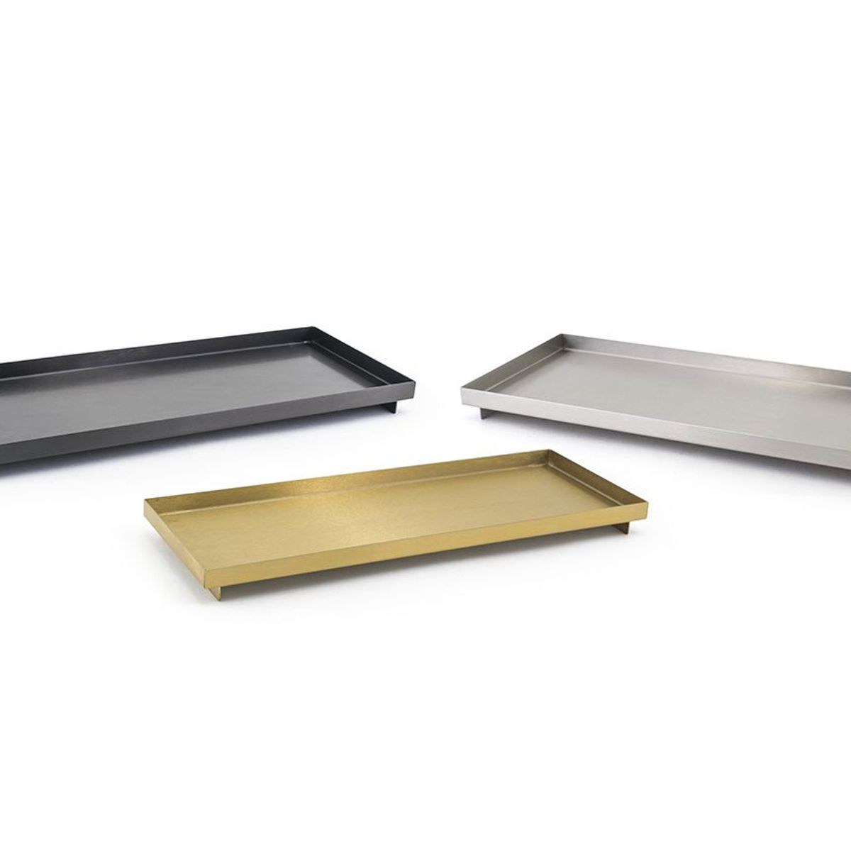 FOH - Bandeja de Acero Inoxidable Mate 1225 x 475 Pack 6 pcs