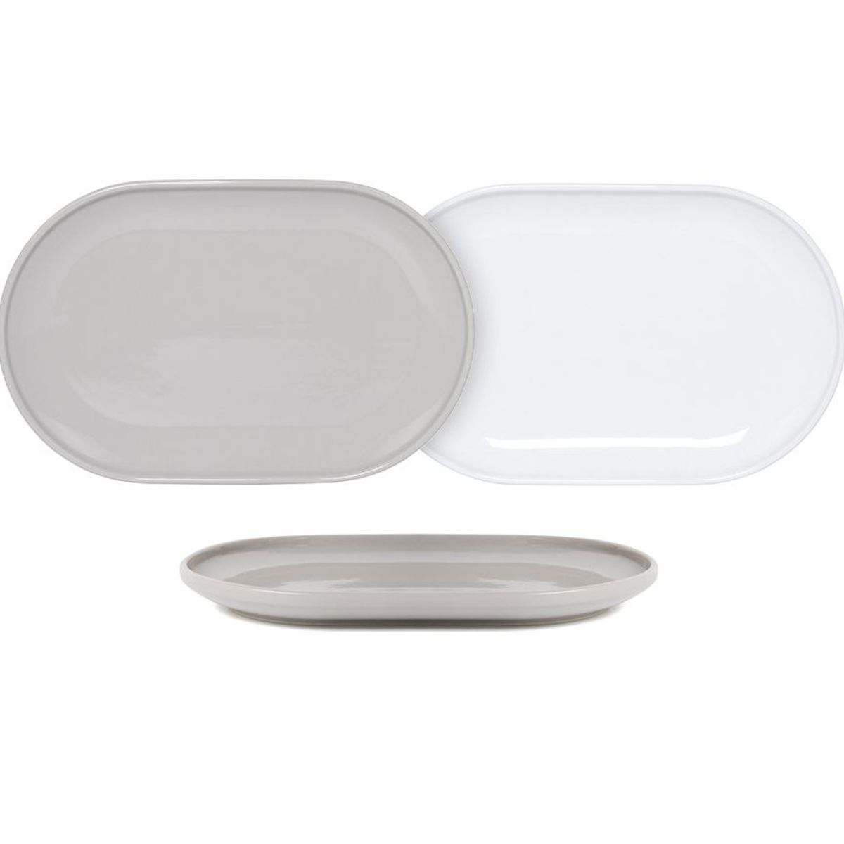 FOH - Placa  Oval Bevel™ de 11 x 7 - Paquete de 6 Piezas