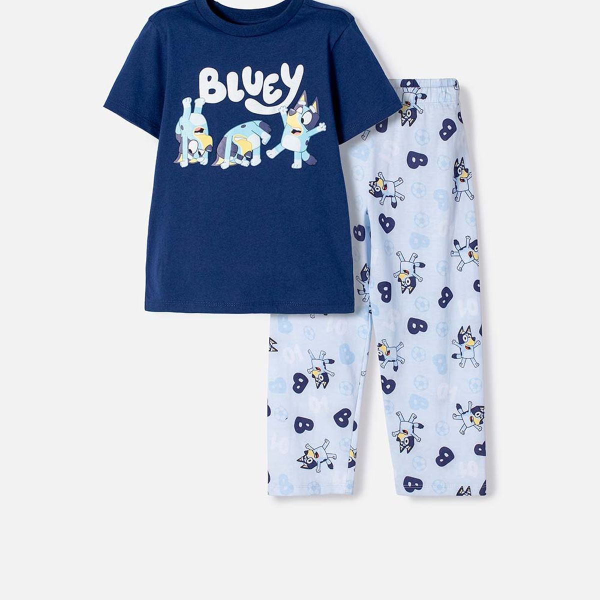 BLUEY - Pijama Bluey multicolor de pantalón largo para niño 2T a 6T