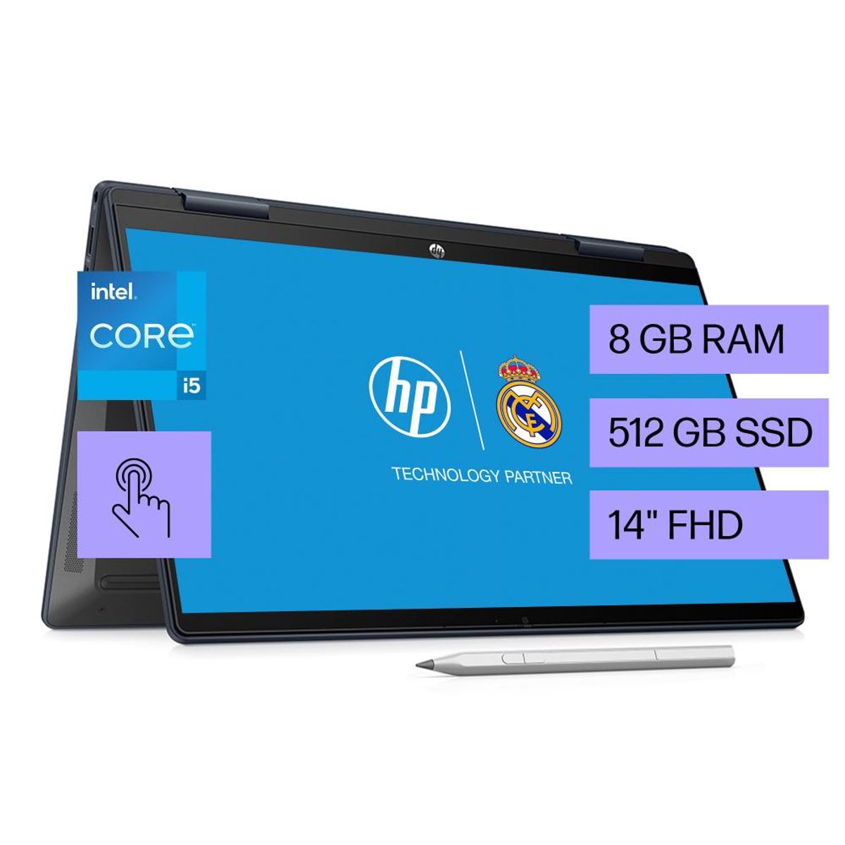 HP - Portátil HP Pavilion X36014-Ek1011La I5 8G512G 14FHD W11