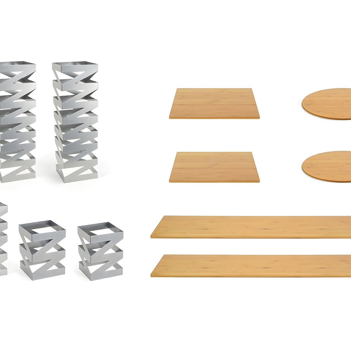 FOH - Esenciales Buffet Zig Zag - Bambú Natural - Pack x 1 pieza