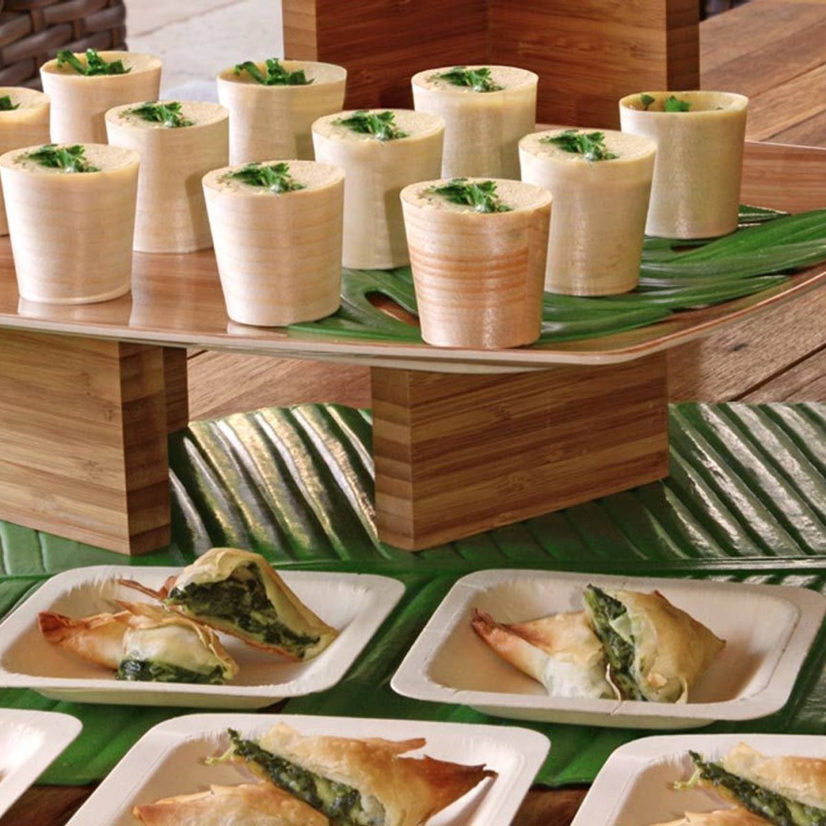 FOH - Risers de Bambú 625 - Set de 2 - Natural - Pack x 2 pcs