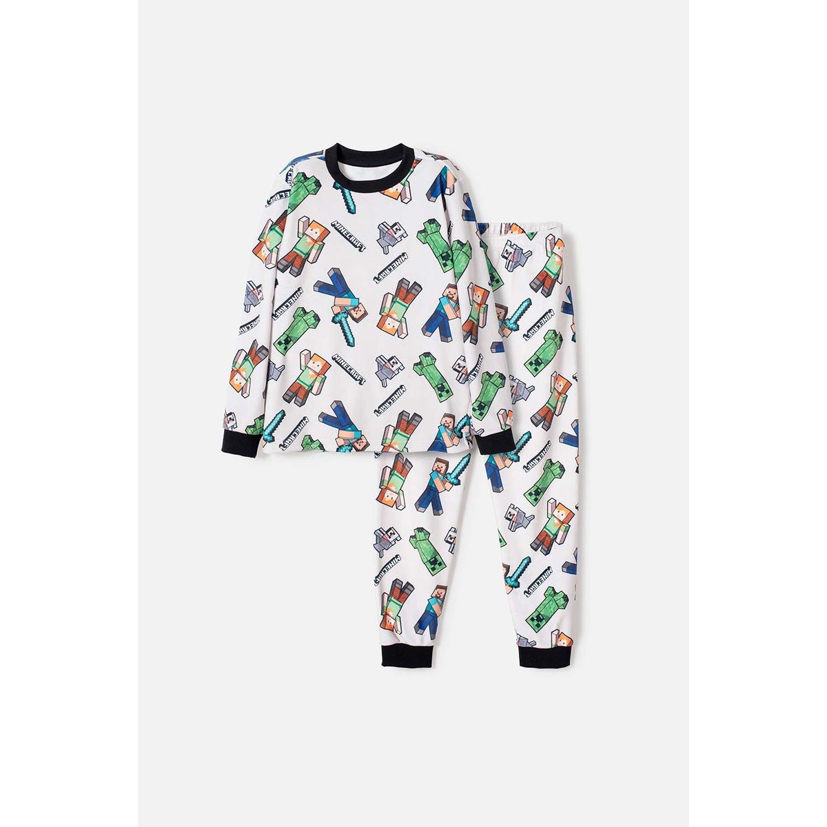 MINECRAFT - Pijama Minecraft con pantalón largo para niño