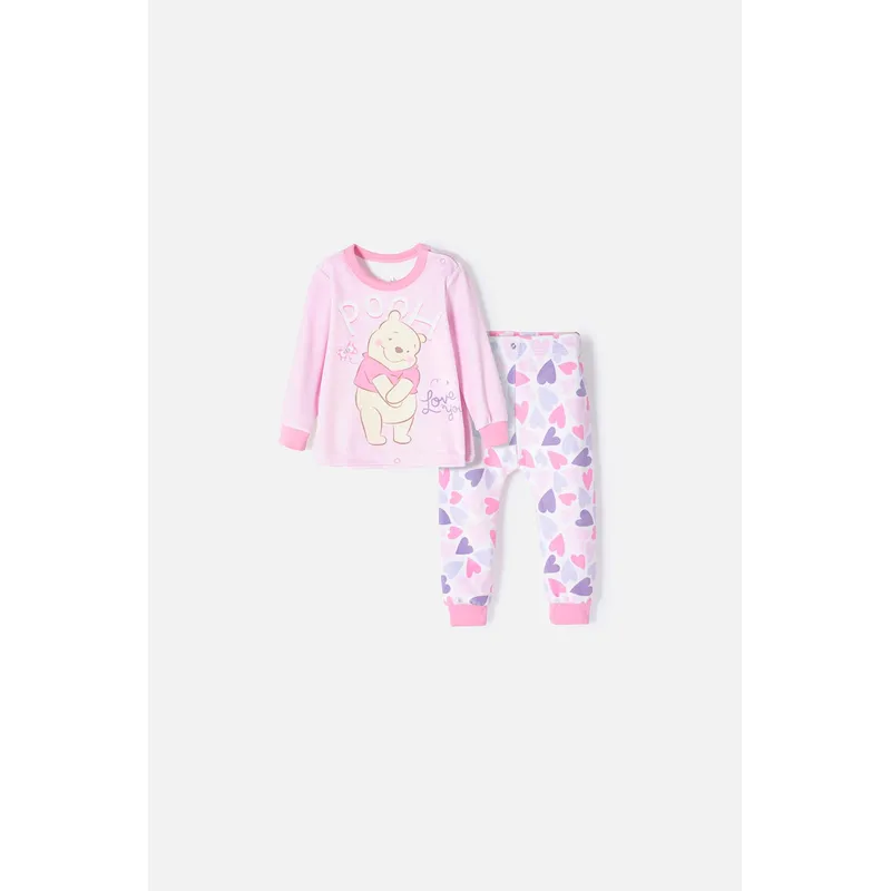 DISNEY - Pijama Winnie The Pooh multicolor bebé niña