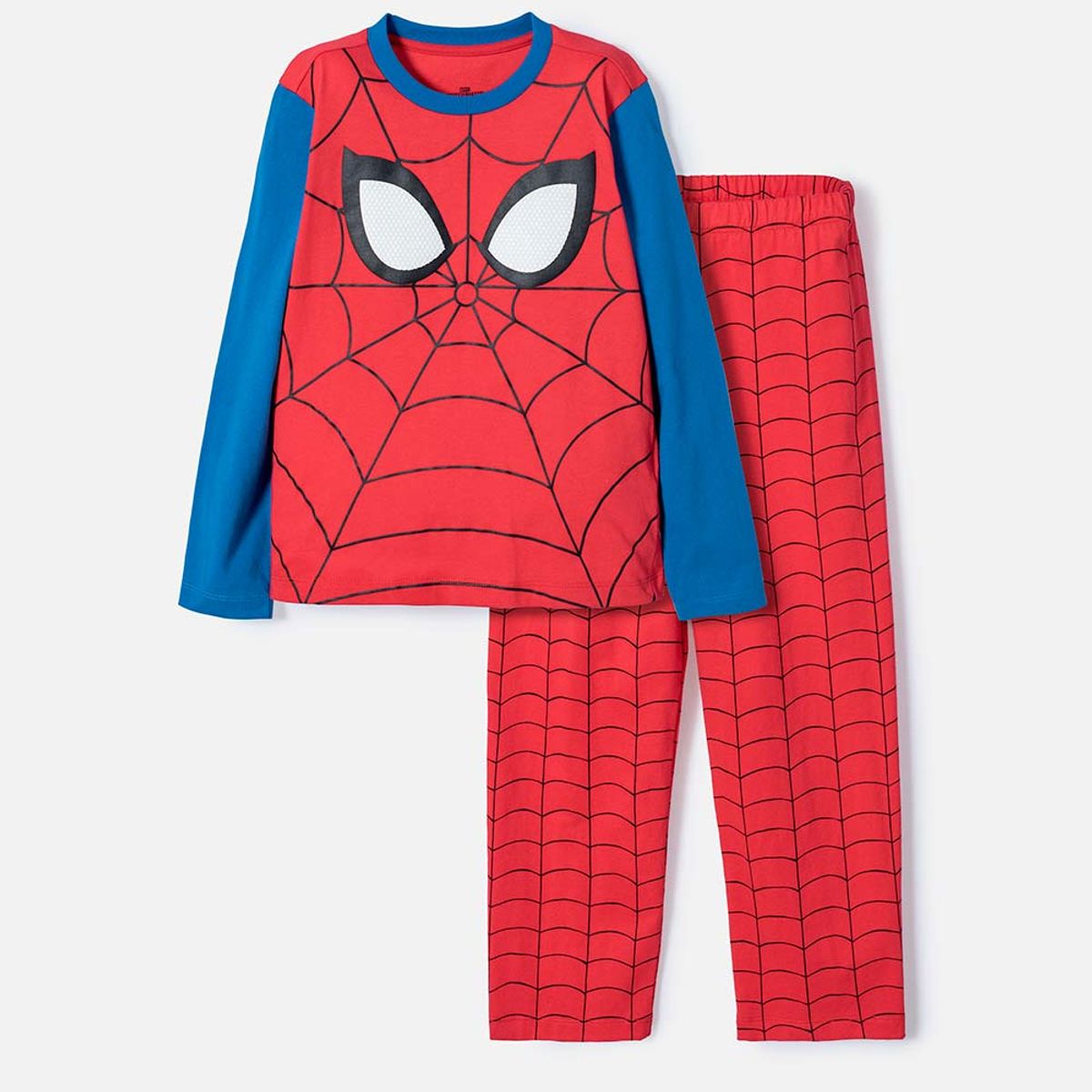 MARVEL - Pijama de Spider-man con pantalón largo multicolor para niño