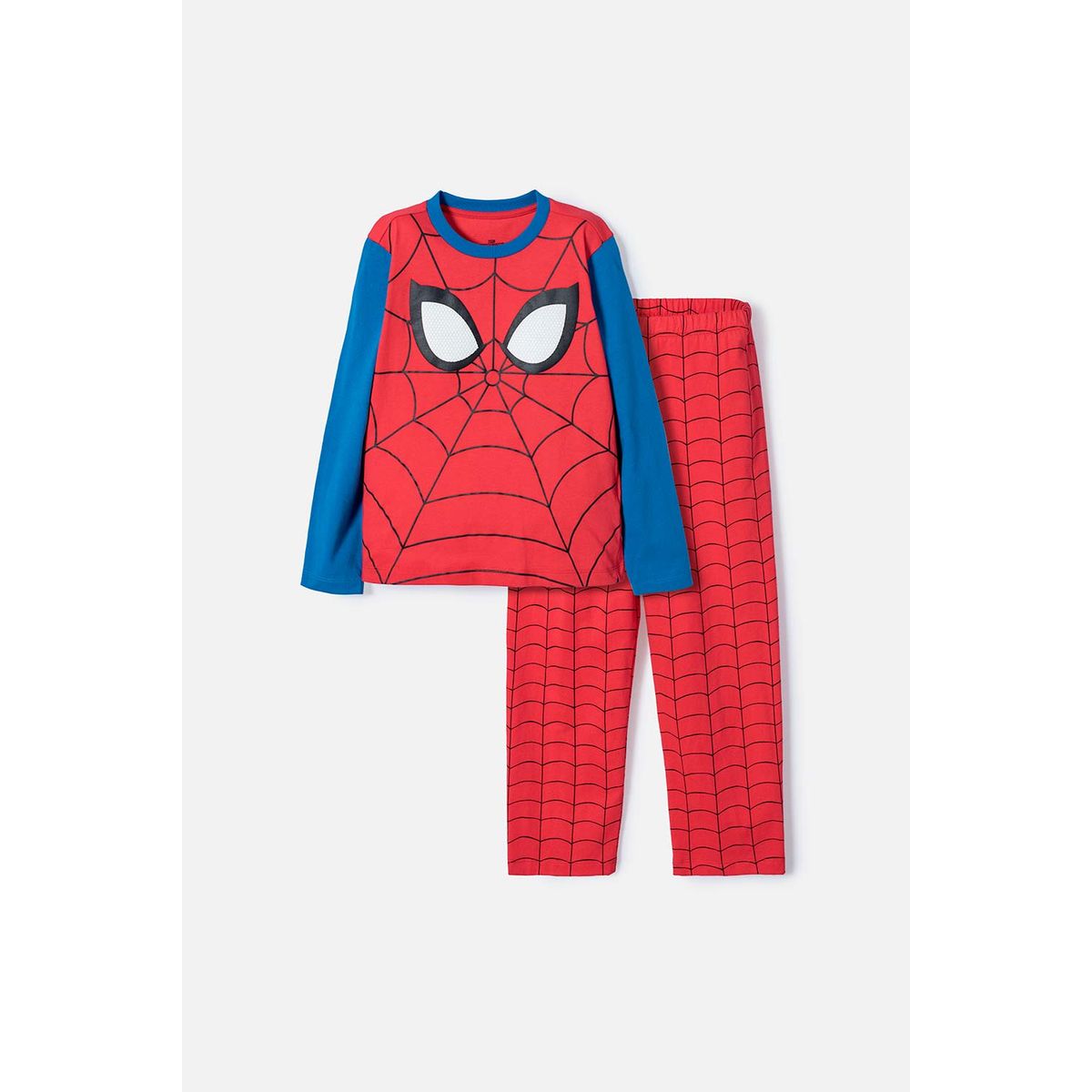 MARVEL - Pijama de Spider-man con pantalón largo multicolor para niño