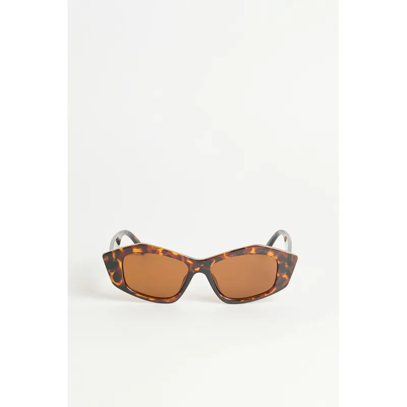 KOAJ - KOAJ Gafas unicolores de sol con marco hexagonal Mujer